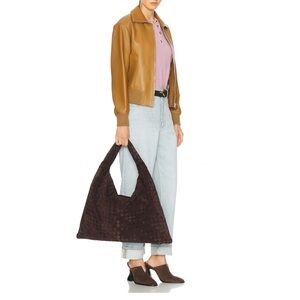 Bottega Veneta Dark Brown fondant Hop bag